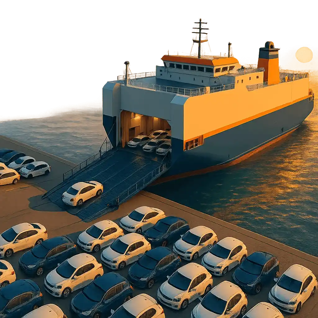 Kirim Mobil Via Kapal Roro